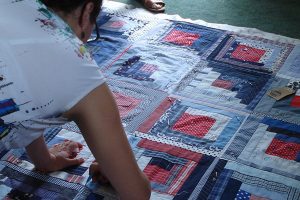 Making a Log Cabin Quilt